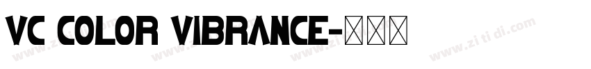 VC color vibrance字体转换